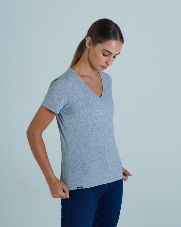 Ada Basic Tee Pebble Diesel Light Grey