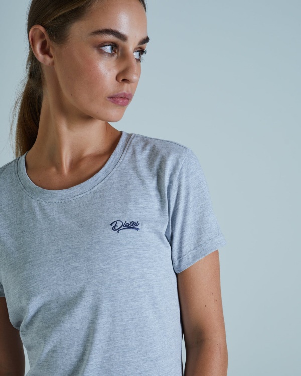 Cloda Basic Tee Pebble Diesel Light Grey