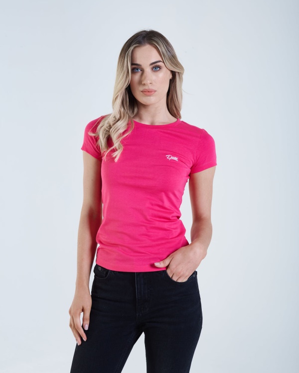 Cloda Basic T-Shirt Pink Glo Diesel