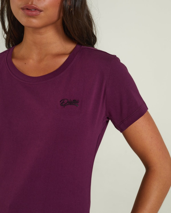 Diesel Cloda Basic T-Shirt Grape Purple