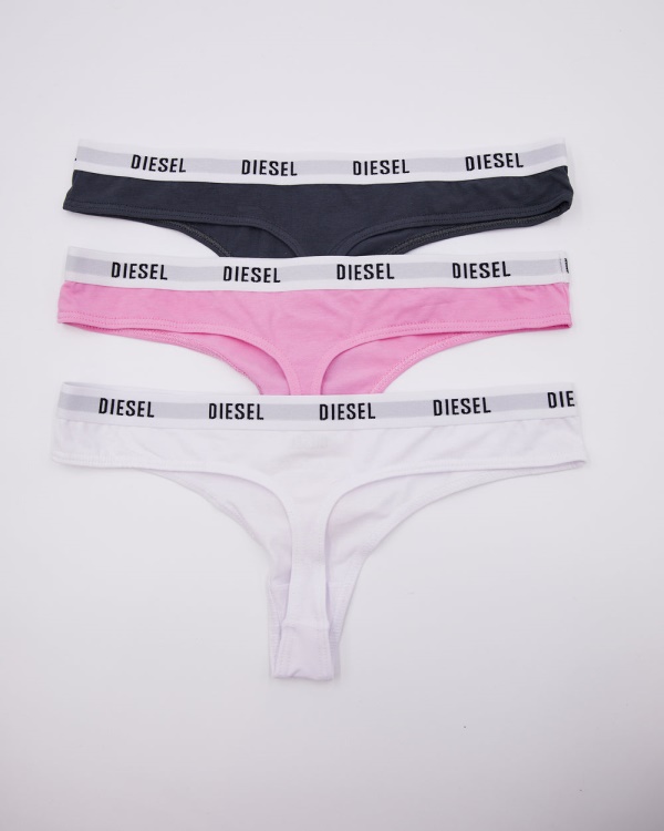 White/Mauve/Berry Diesel Aubrey 3 Pack Thong