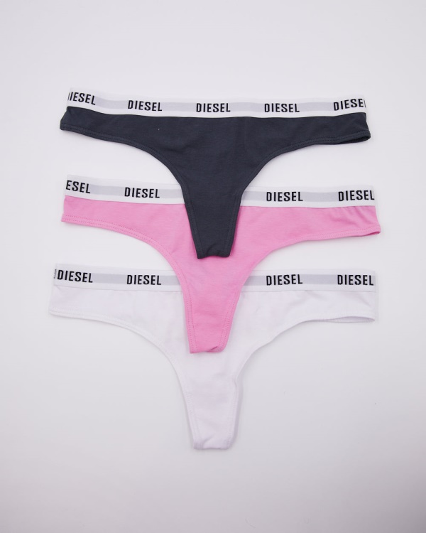 White/Mauve/Berry Diesel Aubrey 3 Pack Thong