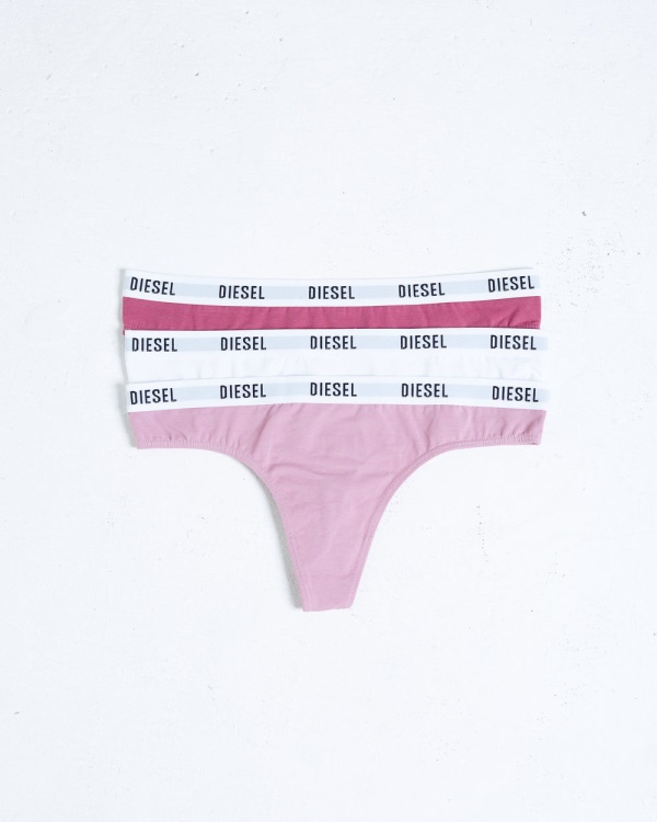Aubrey 3 Pack Thong Diesel Pink