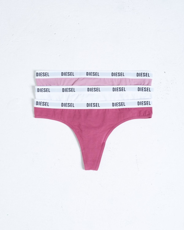 Aubrey 3 Pack Thong Diesel Pink