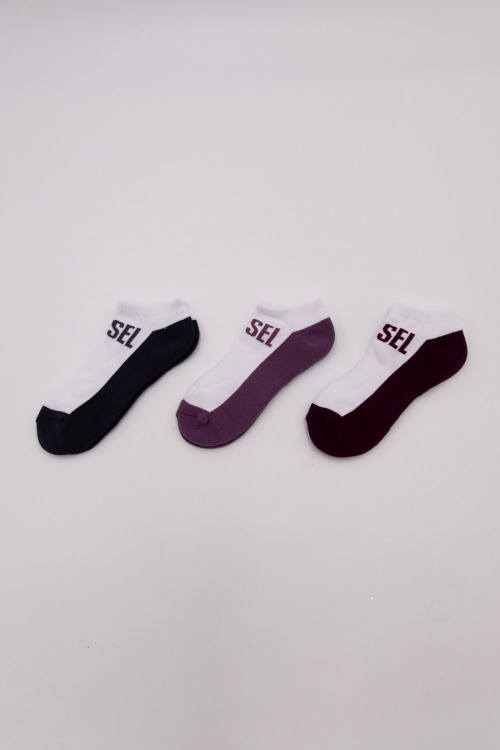 Diesel Lila Ankle Socks Grape Purple