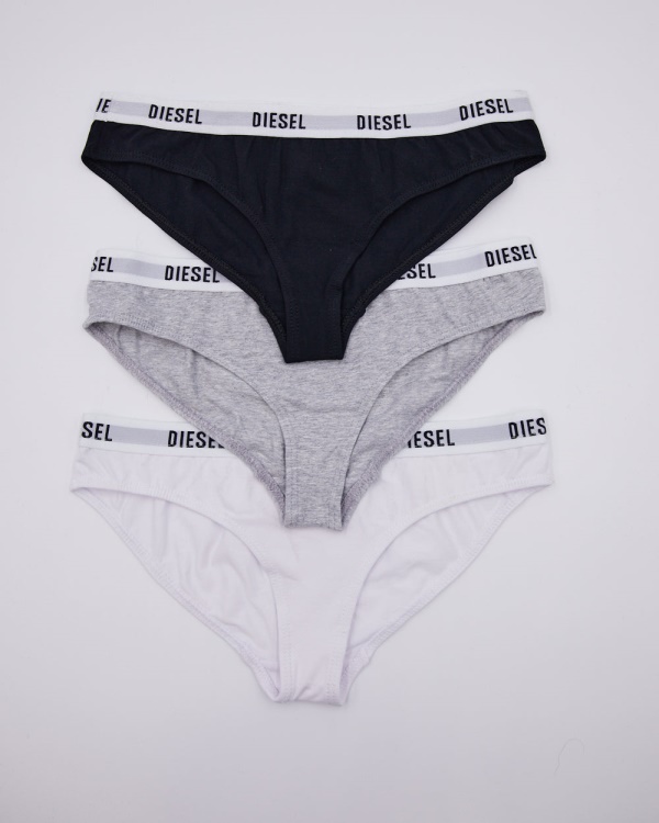 Diesel Savannah 3 Pack Briefs White/Pebble/Black