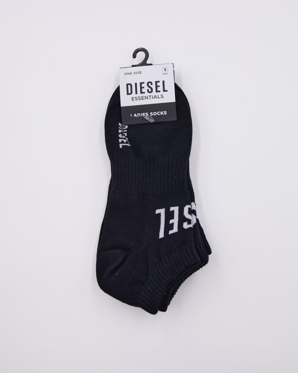 Libby 3 Pack Active Socks Black Diesel