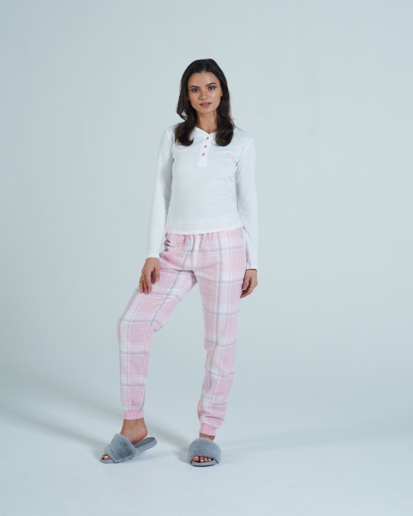 Maria Loungeset Pink Tartan Diesel