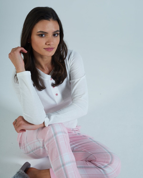 Maria Loungeset Pink Tartan Diesel