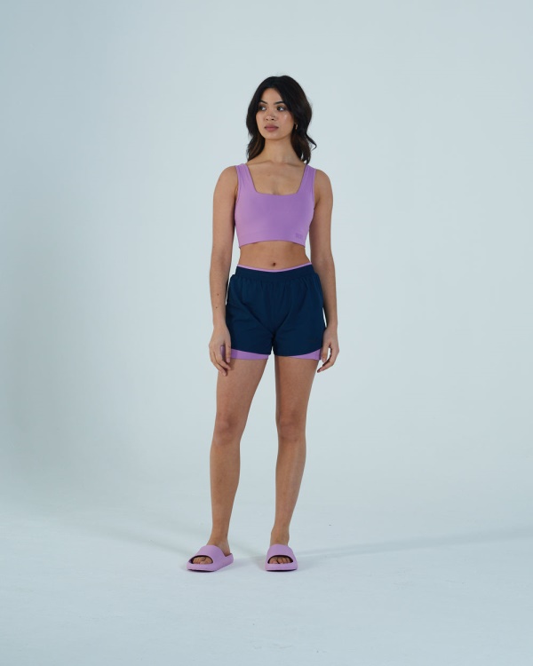 Sidney Active Short Peacock Navy Diesel