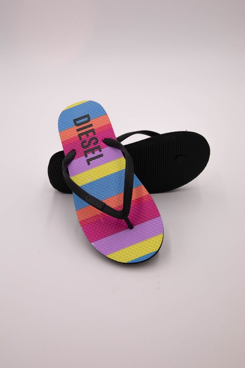 Indie Flip Flops Stripe Diesel Stripe