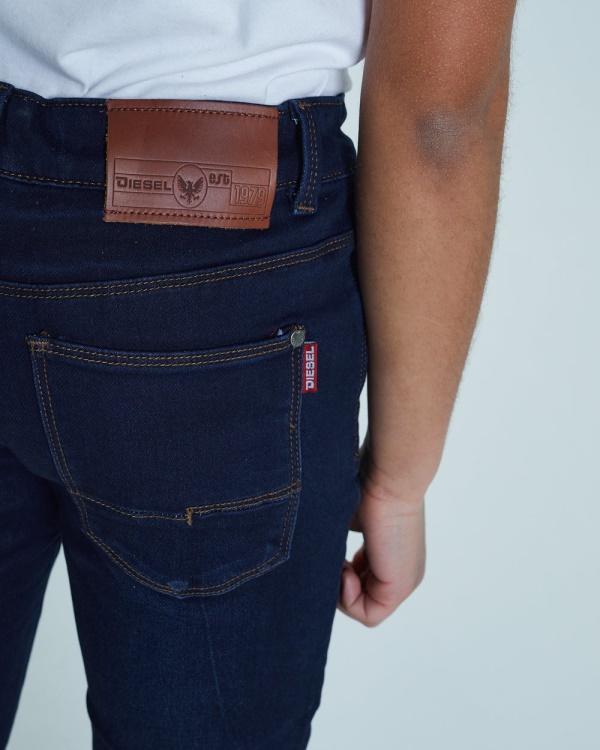 Light Blue Diesel Ash Skinny Jean Dark Wash