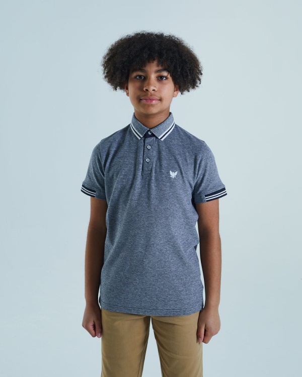 Diesel Vernon Polo Navy Blue Birdseye