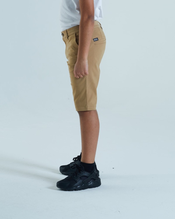 Grey Diesel Ewan Chino Shorts Sand