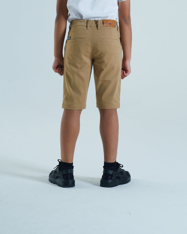 Grey Diesel Ewan Chino Shorts Sand