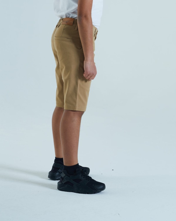 Grey Diesel Ewan Chino Shorts Sand
