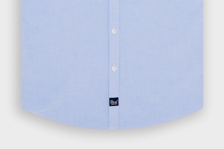 Walsh Oxford Shirt Sky Blue Diesel Beige