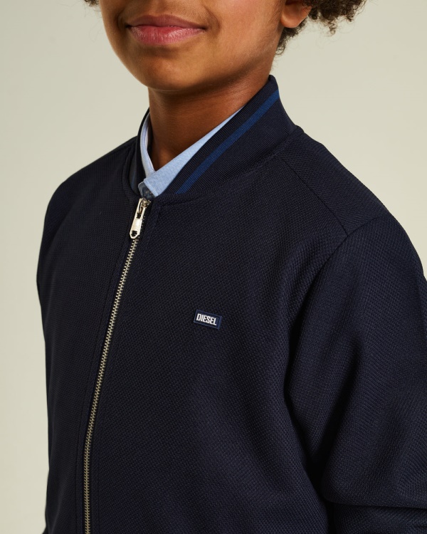 Grey Dermot Jacket Navy Diesel