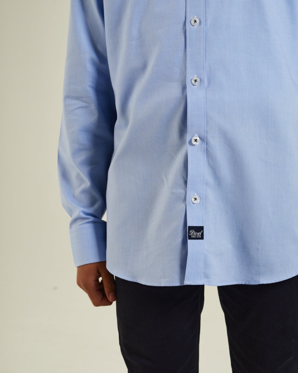 Jude Shirt Sky Blue Diesel White