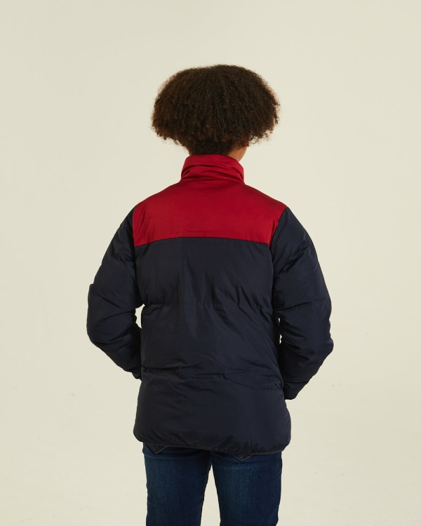 Diesel Hartley Padded Jacket Red/Navy Grey/Black