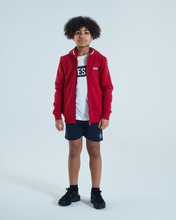 Hayward Zipper Red Diesel Grey