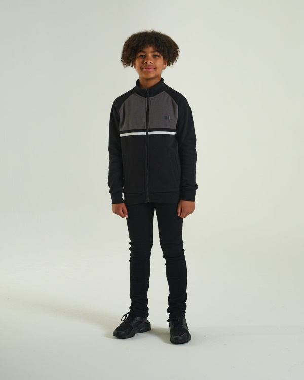 Diesel Larkin Zip Through Black Red