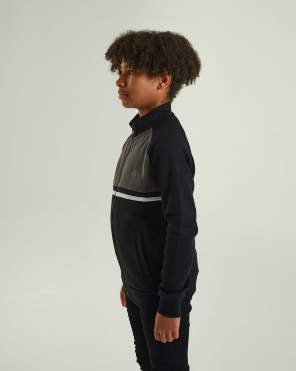 Diesel Larkin Zip Through Black Red