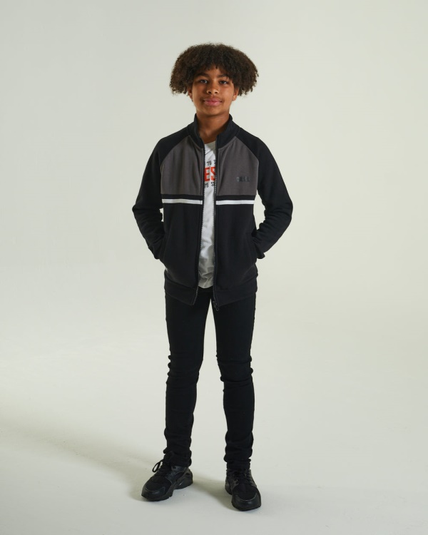 Diesel Larkin Zip Through Black Red