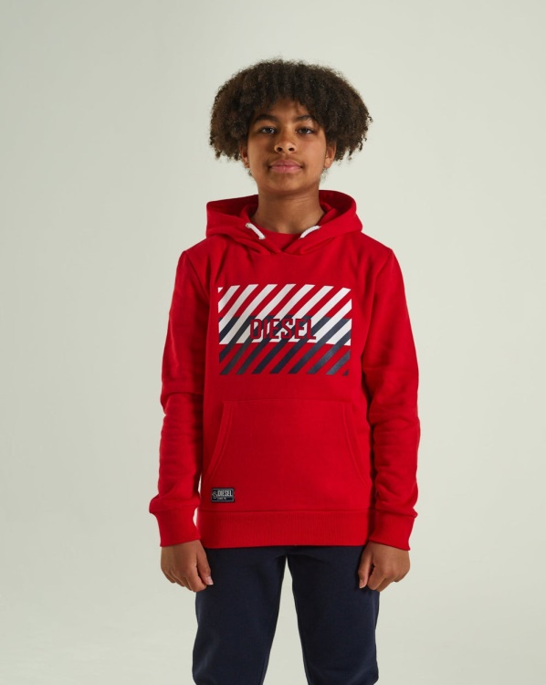 Navy Diesel Troy Hood Red
