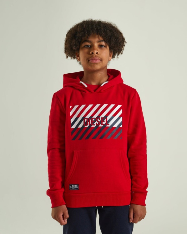 Navy Diesel Troy Hood Red