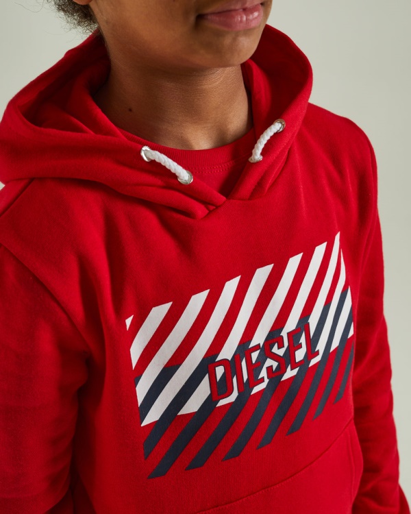 Navy Diesel Troy Hood Red