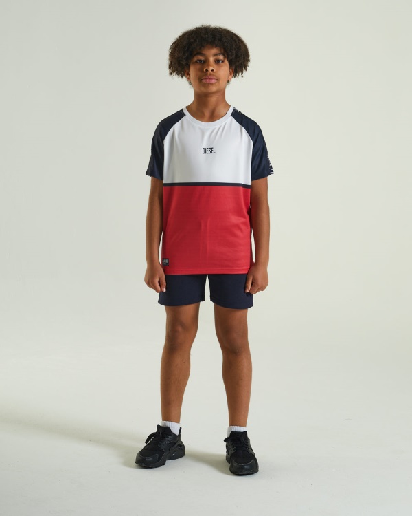 Diesel Ceaser Tee Red Grey