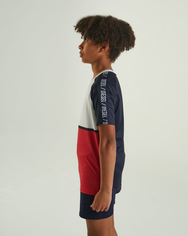 Diesel Ceaser Tee Red Grey