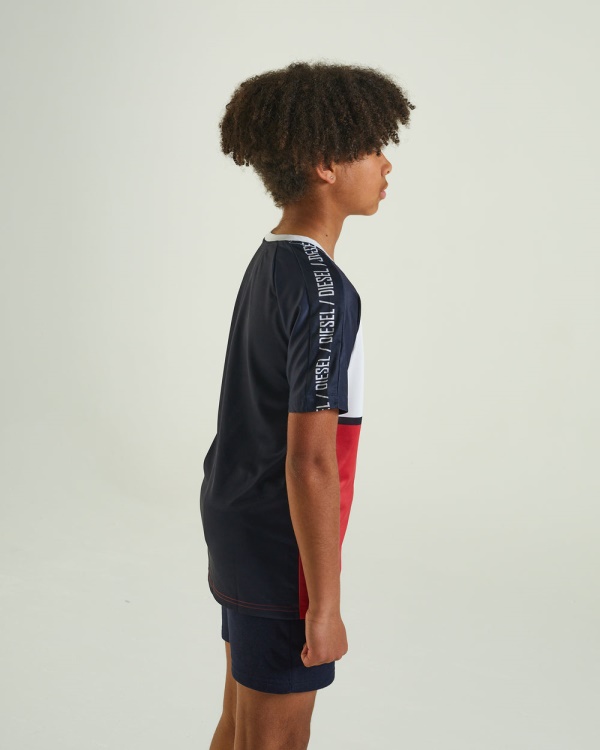 Diesel Ceaser Tee Red Grey