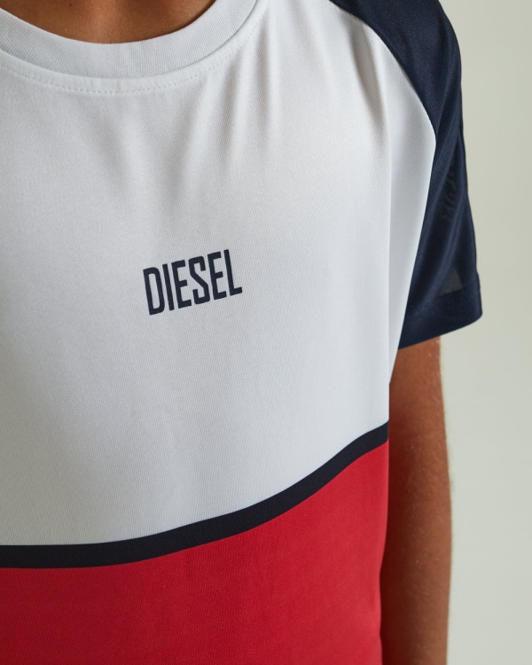 Diesel Ceaser Tee Red Grey
