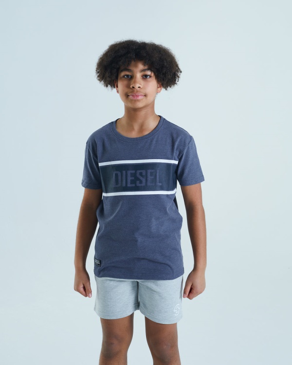 Diesel Doyle Tee Denim Melange Blue