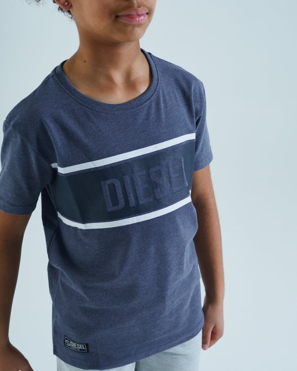 Diesel Doyle Tee Denim Melange Blue