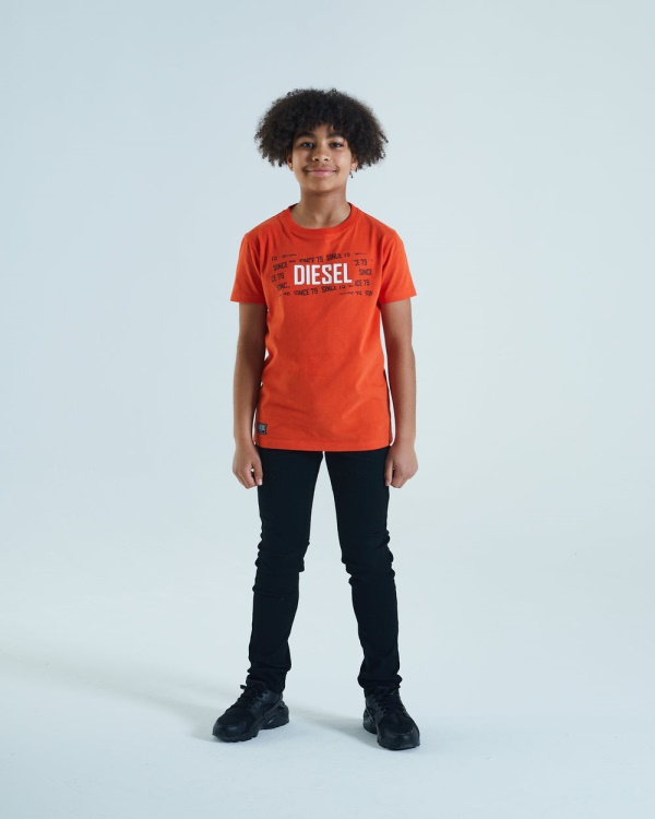Gordy Tee Orange Diesel Navy