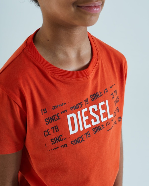 Gordy Tee Orange Diesel Navy