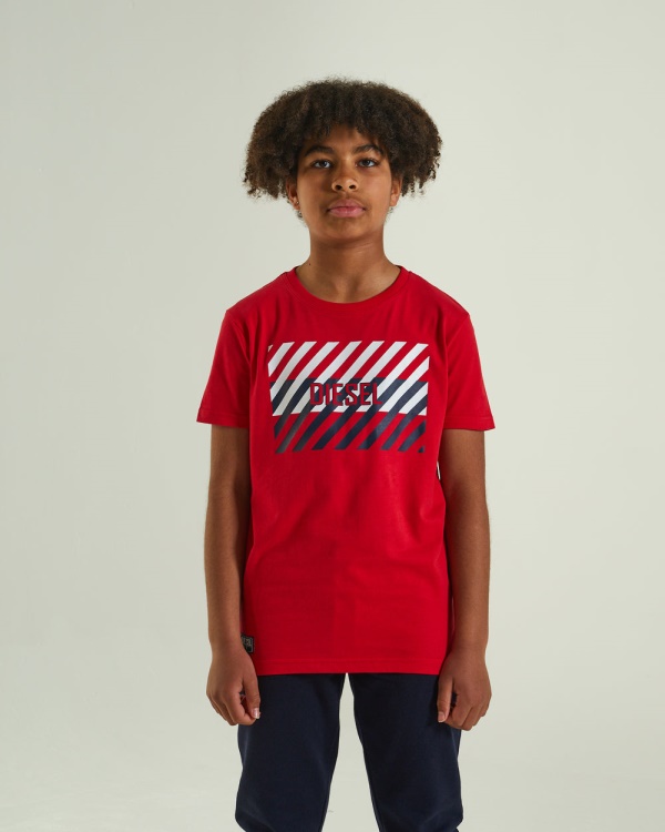 Troy Tee Red Diesel Blue