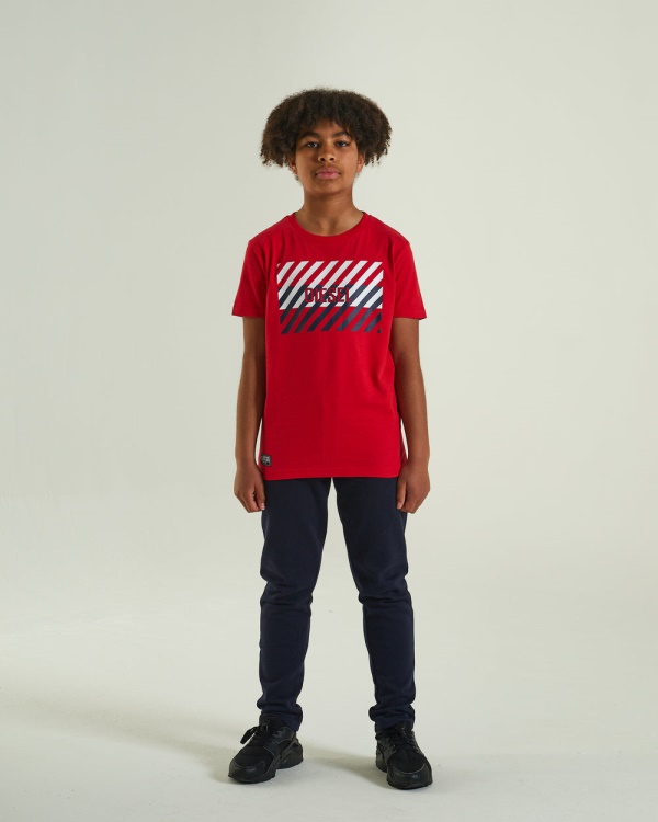 Troy Tee Red Diesel Blue