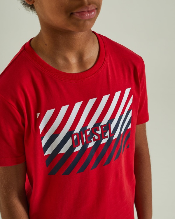 Troy Tee Red Diesel Blue