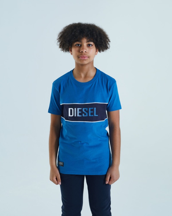 Roy Tee Cobalt Diesel White