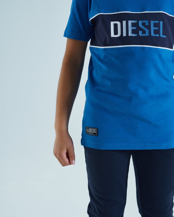 Roy Tee Cobalt Diesel White