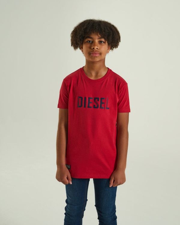 Diesel Tristan Tee Red Blue