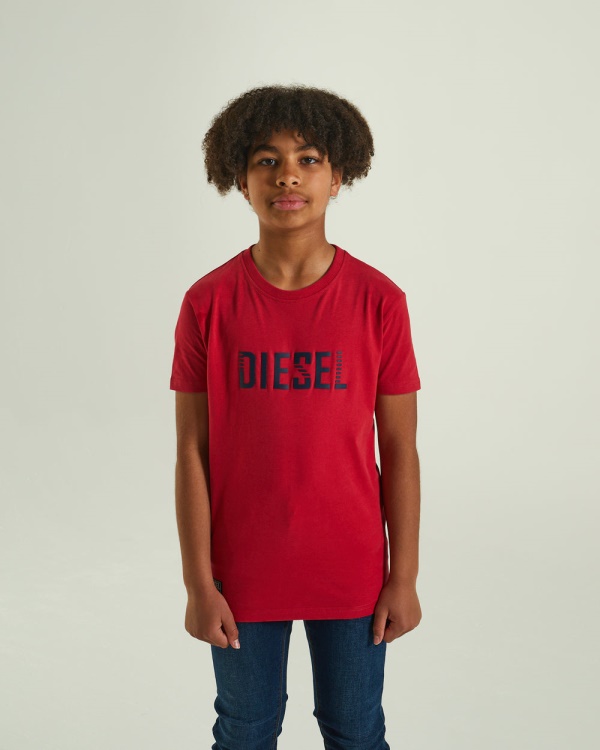 Diesel Tristan Tee Red Blue