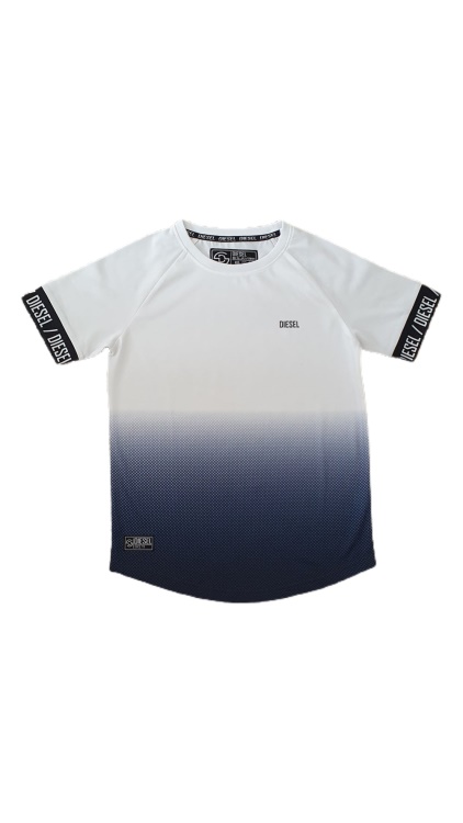 Diesel Fane Tee Navy/Red