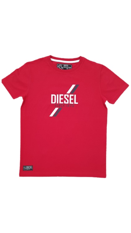 Curt Tee Red Diesel Navy