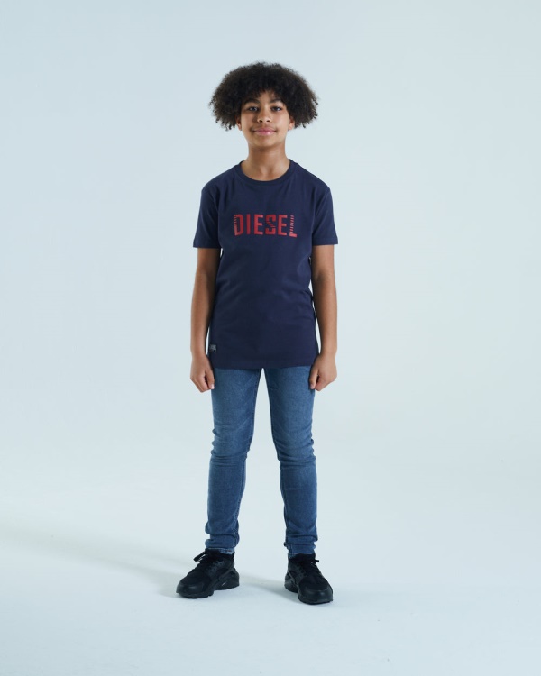 Tristan Tee Navy Diesel White