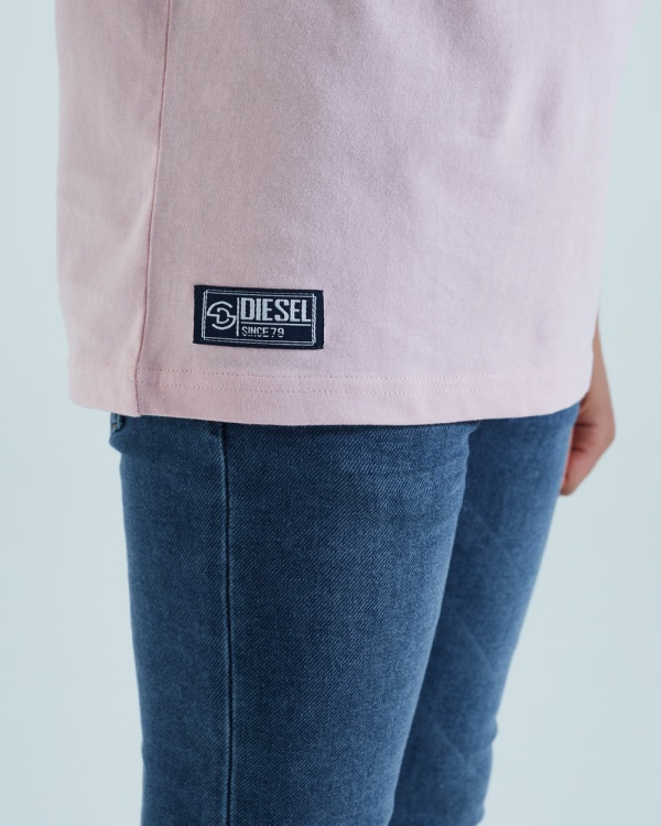 Navy Diesel Shawn Tee Pink